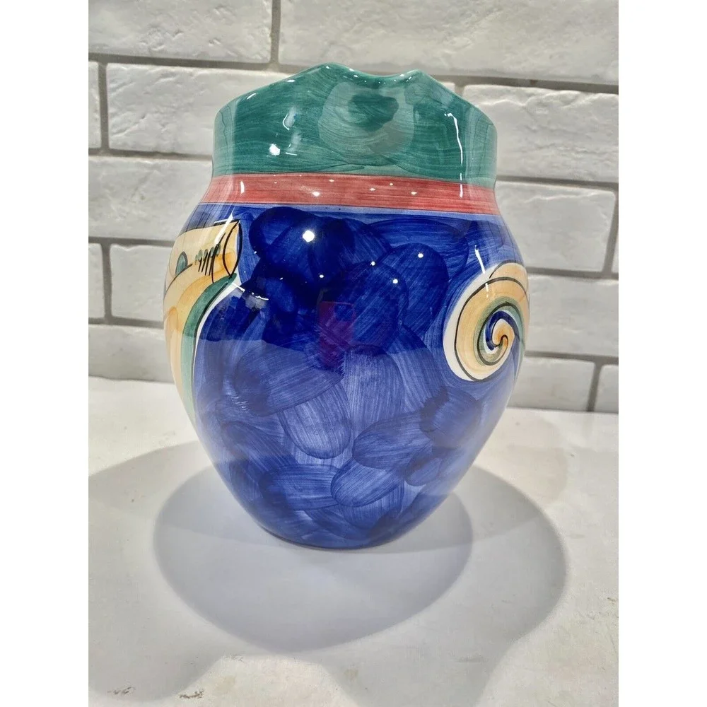 Vintage Mikasa Emerald Harvest‎ Handcrafted Portugal Pitcher